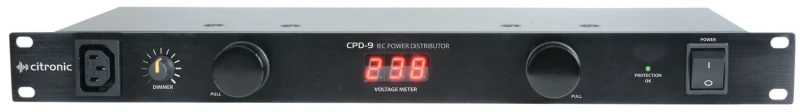 Image of Citronic 776.496UK power distribution unit (PDU) 9 AC outlet(s) 1U Bla
