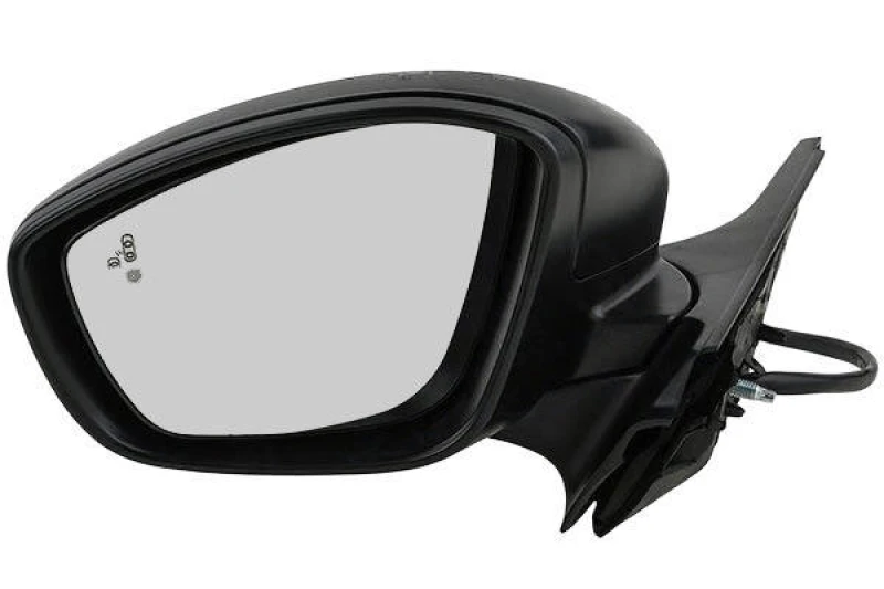 Image of JOHNS 23 10 37-23 Wing mirror Left, black, Heatable Outside Mirror (50)