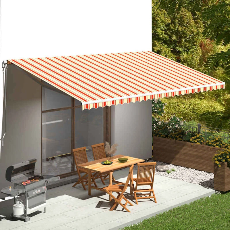 Image of VIDAXL Replacement Fabric for Awning Yellow and Orange 6x3 m Vidaxl 8720286150948