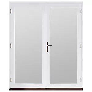 Image of Jeld-wen Bedgebury Hardwood French Doors White Finish - 4ft