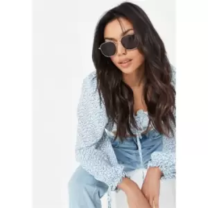 Image of Missguided Frame Square Lense Sg-LM21108-Blk - Gold