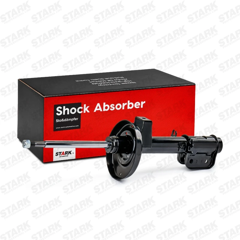 Image of STARK SKSA-0131971 Shock absorber Front Axle, Gas Pressure, Twin-Tube, Suspension Strut, Bottom Clamp Shock Absorber (854)