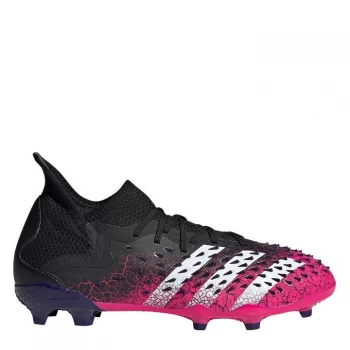 Image of adidas Predator Freak .1 Junior FG Football Boots - Black/ShockPink