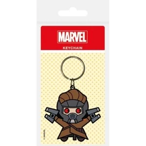 Image of Marvel Kawaii - Star Lord Rubber Keyring