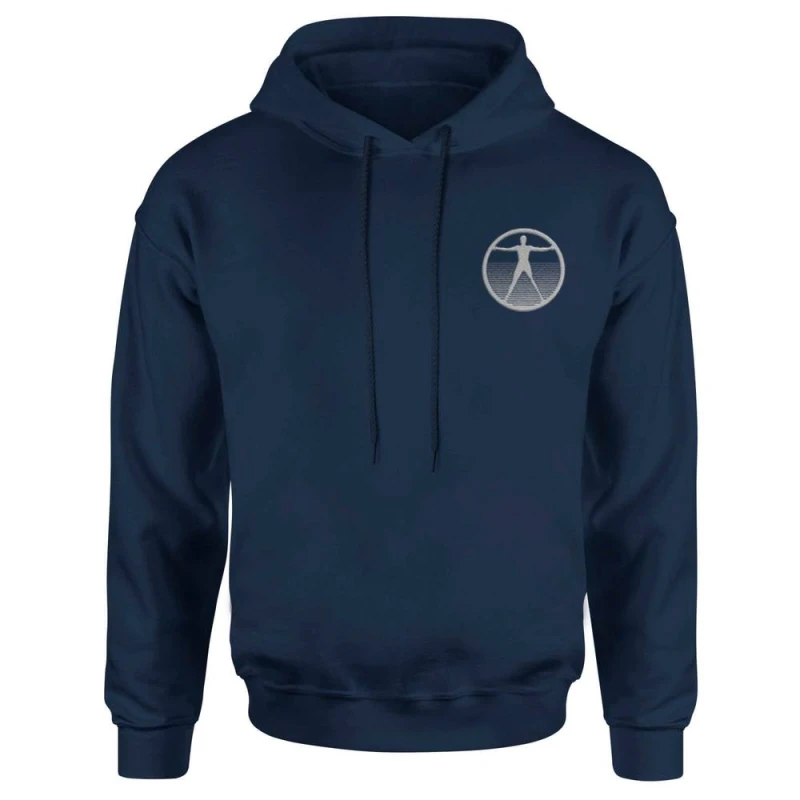 Image of Westworld Logo Embroidered Unisex Hoodie - Navy - S