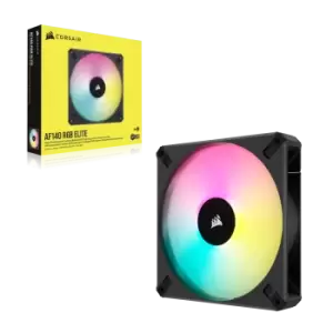 Image of Corsair AF140 ELITE RGB High-Performance 140mm PWM Single Fan - Black - CO-9050155-WW