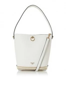 Dune London Danika Bucket Bag - White