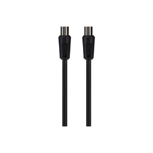 image of Maplin Aerial/TV Coax IEC Plug to Coax Socket Cable 2m