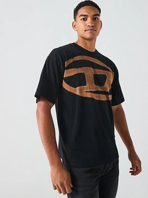 Image of Diesel T-Boxt-Bleach T-Shirt - Black S