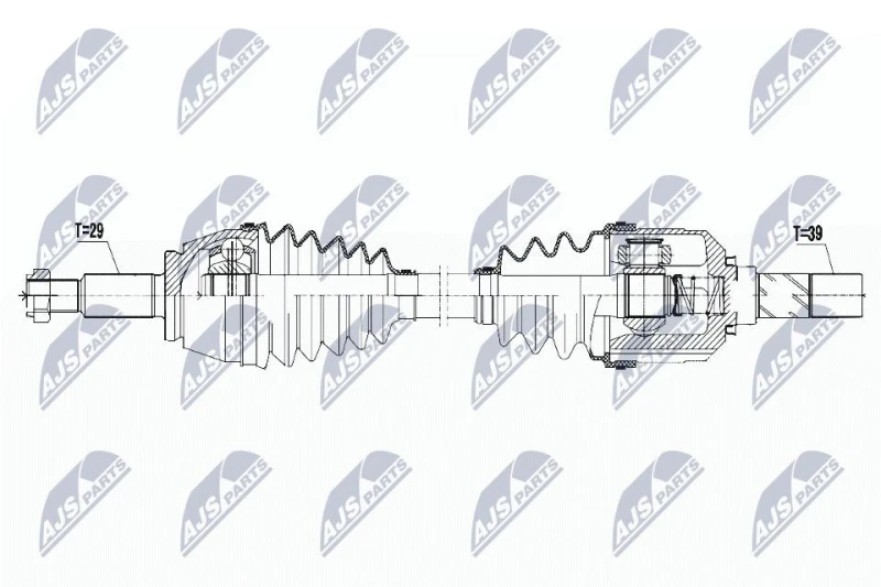 Image of NTY Drive shaft NTY NPW-RE-087