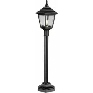 Image of Outdoor IP44 1 Bulb Short Mini Lamp Post Pillar Black LED E27 100W d01579