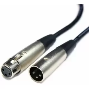 image of Loops - 5x 1m 3 Pin xlr Male to Female Cable pro Audio Microphone Speaker Mixer Lead