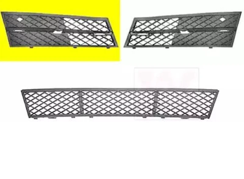 Image of VAN WEZEL 0617592 Bumper Grill Fitting Position: Right Front, Vehicle Equipment: for vehicles without sport bumper, with ventilation slots Ventilatio