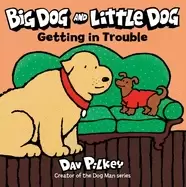 Image of big dog and little dog getting in trouble
