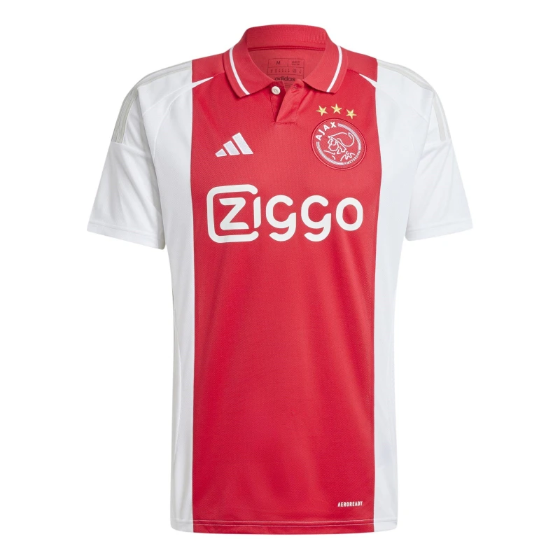Image of adidas Ajax Amsterdam Home Shirt 2024 2025 Adults White male XS
