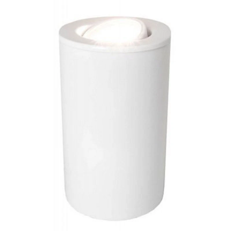 Image of Happy Homewares White Gloss Gu10 Floor Or Table Lamp Uplighter With Tilt Capability