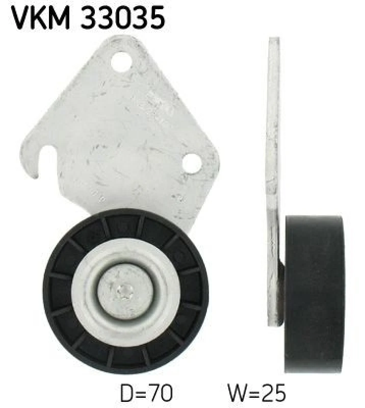 Image of SKF Deflection / guide pulley, V-ribbed belt SKF VKM 33035
