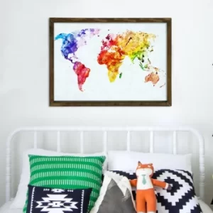 Image of MZM766 Multicolor Decorative Framed MDF Painting