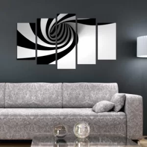 Image of 5PMDF-44 Multicolor Decorative MDF Painting (5 Pieces)