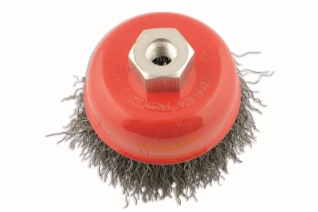 image of Abracs Crimped Cup Brush 100mm x M14 Box of 1 Connect 32134