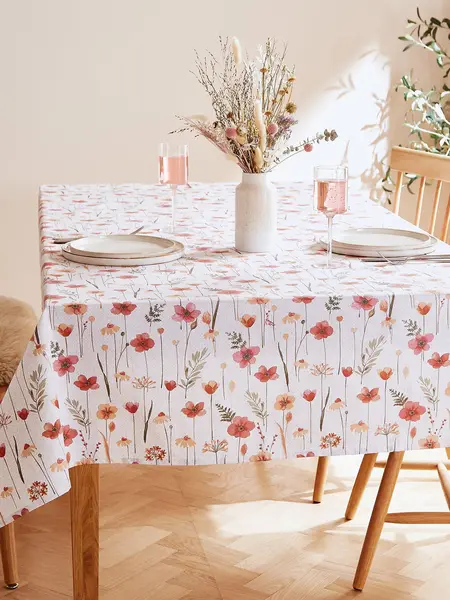 Image of Catherine Lansfield Flowers Tablecloth