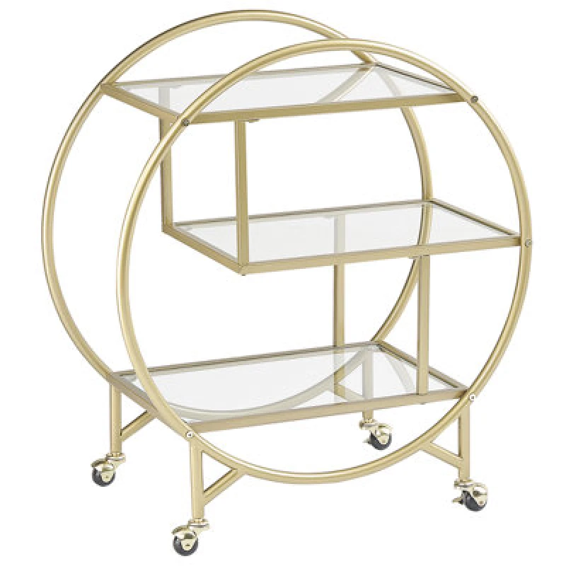 Image of Beliani Kitchen Trolley Colton Metal Gold