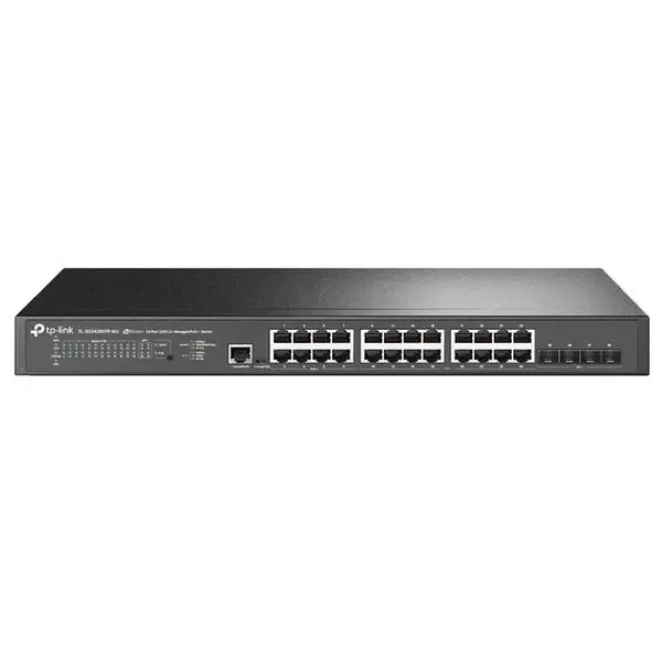 image of TP-LINK JetStream 24-Port 2.5GBASE-T & 4-Port 10GE SFP+ L2+ Managed Switch Rackmountable with 16-Port PoE+ & 8-Port PoE++ - (TL-SG3428XPP-M2)