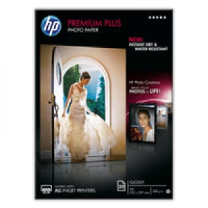 image of HP A4 Premium Plus Glossy Photo Paper 300gsm 20sh