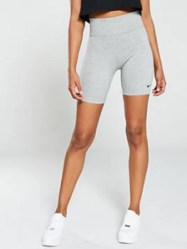 image of Nike NSW Leg -A-See Bike Short - Grey Heather , Dark Grey Heather, Size S, Women