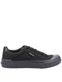 image of Rocket Dog Cheery Plimsolls, Black, Size 4, Women