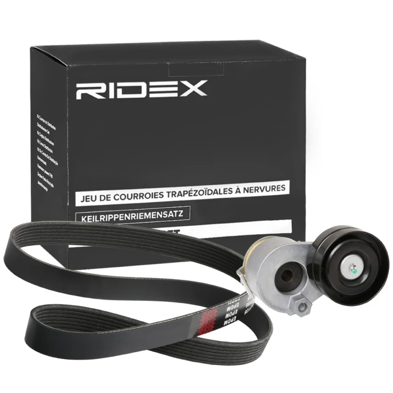 Image of RIDEX 542R0421 V-ribbed belt set V-Ribbed Belt Set (542)