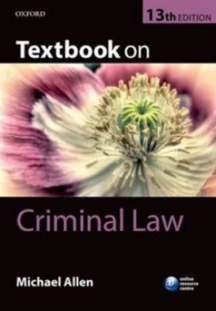 Image of Textbook on Criminal Law by Michael Allen Paperback