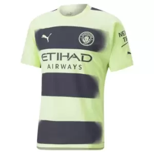 Puma Manchester City Authentic Third Shirt 2022 2023 Adults - Blue