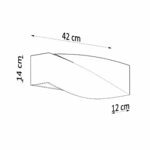 Image of Sollux Wall Lamp Ceramic Sigma Grey