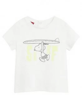 Mango Baby Boys Snoopy Tshirt - White