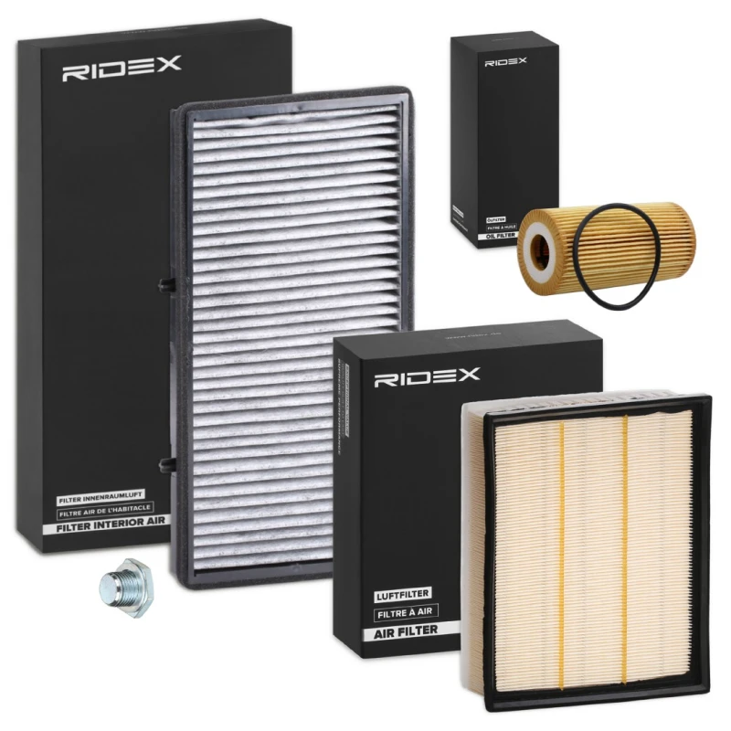Image of RIDEX 4055F0430 Filter Set with air filter Filter Set (4055)