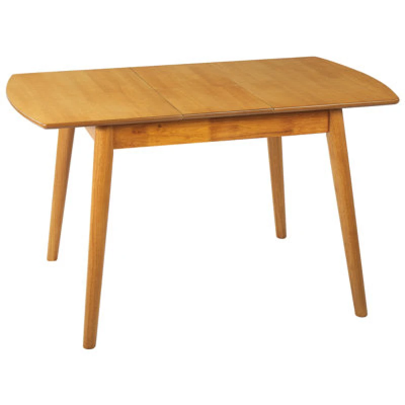 Image of Beliani Extending Dining Table Toms Light Brown 100/130 Cm 80 Cm