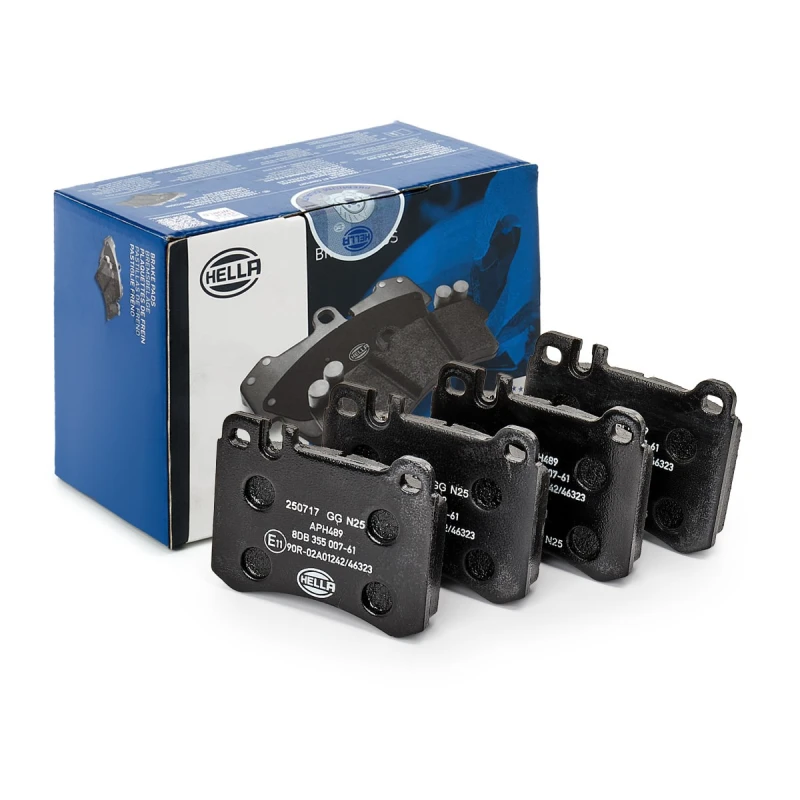 Image of HELLA Brake pad set HELLA 8DB 355 007-611