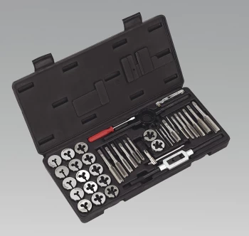 image of Sealey AK3012 Tap & Die Set 40pc Split Dies Metric