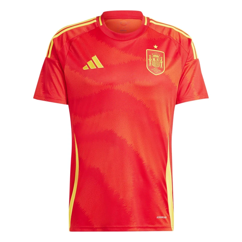 Image of adidas Spain Home Shirt 2024 Adults Red female 8 (XS)