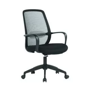 Image of First Soho Task Chair 640x640x965-1040mm Mesh Back Black KF90954