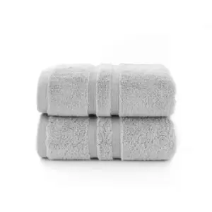 Image of The Lyndon Company Chelsea 2 Pack Hand Towel - Platinum