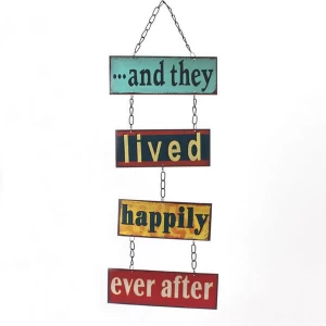 image of And They Lived Metal Sign