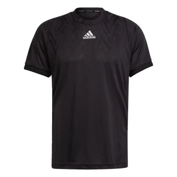 image of adidas Tennis Primeblue Freelift T-Shirt Mens - Black