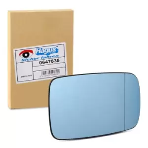 Image of VAN WEZEL Wing Mirror Glass * HAGUS * 0647838 Side Mirror Glass,Mirror Glass BMW,3 Coupe (E46),3 Cabrio (E46),7 (E65, E66, E67)