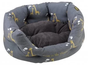 Image of Zoon Giraffe Oval Pet Bed - Small