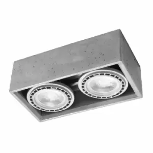 Image of Sollux Plafond Quatro 2 Concrete