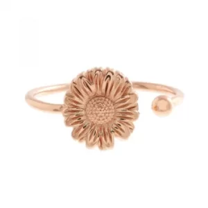 image of 3D Daisy Open Ended Rose Gold Ring