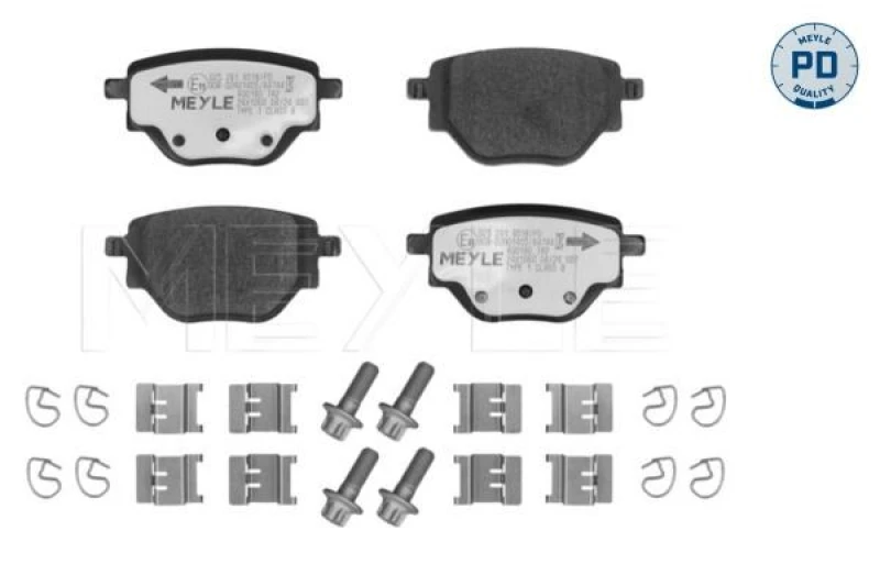 Image of Brake pad set MEYLE 025 261 9518/PD