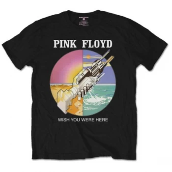 Image of Pink Floyd - WYWH Circle Icons Unisex Large T-Shirt - Black